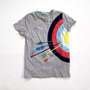 Mini Boden Archery Target Applique Tee, Size 9/10